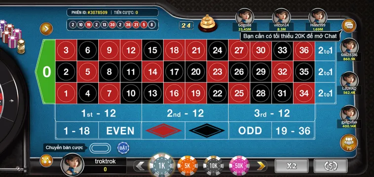 Chinh Phục Đỉnh Cao Game Nhanh Hầu Vương Roulette Tại VaoBet Siêu Hấp Dẫn