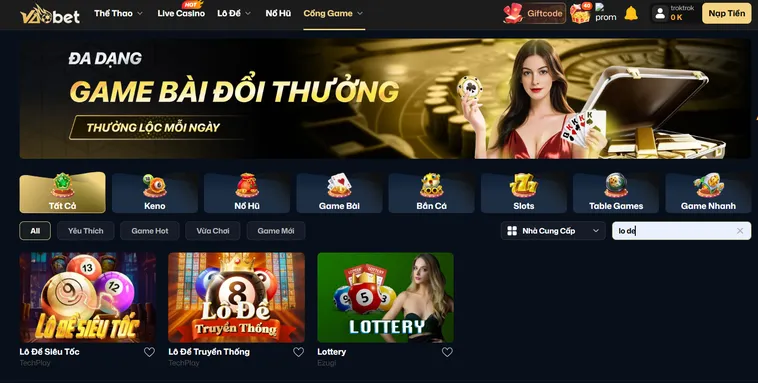 Lô Đề VaoBet Trải Nghiệm Đỉnh Cao Dành Cho Các Tín Đồ Đam Mê Con Số