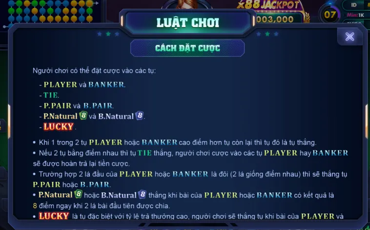 Nổ Hũ Baccarat Lucky 88 Tại VaoBet Trải Nghiệm Đỉnh Cao Săn Lộc Vàng Đẳng Cấp Thượng Lưu