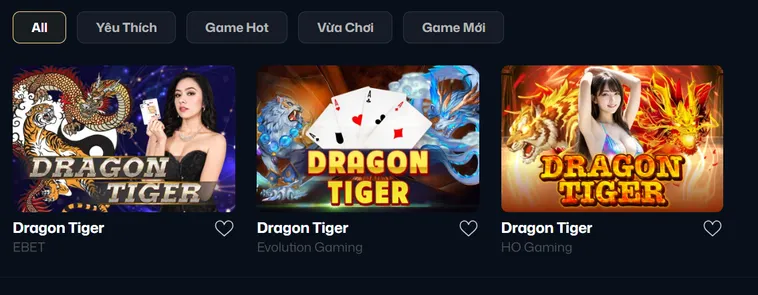 Khám Phá Sự Kịch Tính Của Trò Chơi Dragon Tiger Tại VaoBet Đẳng Cấp