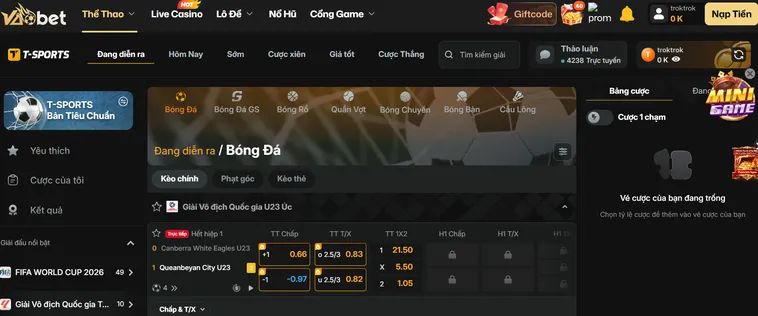 Thể Thao T Sports Tại VaoBet Trải Nghiệm Cá Cược Đỉnh Cao Uy Tín Nhất