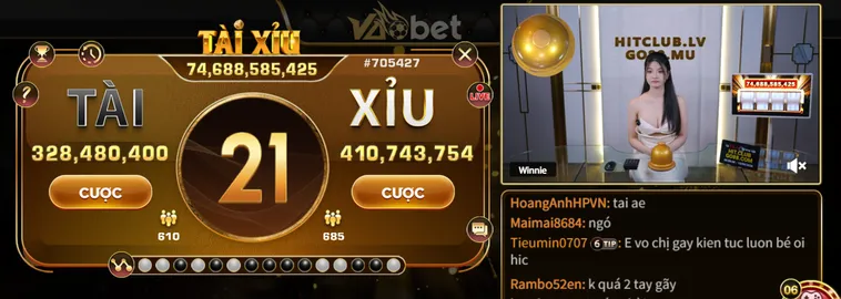 Siêu Phẩm Tài Xỉu Live Tại VaoBet Đẳng Cấp Cho Các Cao Thủ
